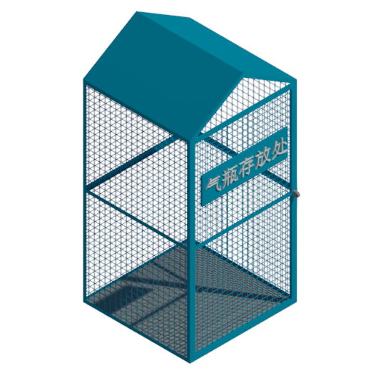中建施工现场乙炔气瓶堆放笼
