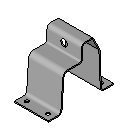 支撑体系_镀锌钢固定支座_74.5×64.5×2.5