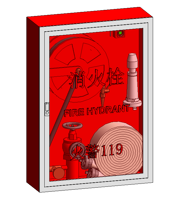 15S202-单栓带消防软管卷盘消火栓箱-甲型