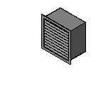 单层百叶风口_墙壁安装
